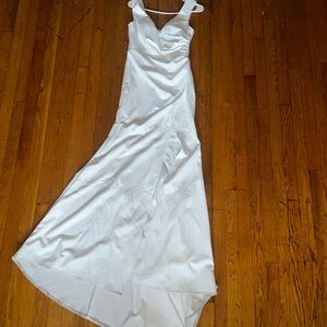 Elegant White Evening Gown